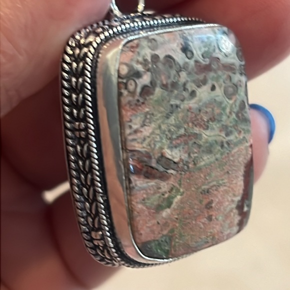#585 Leopard 🐆 Skin Jasper Handcrafted Pendant NWOT - Picture 8 of 14